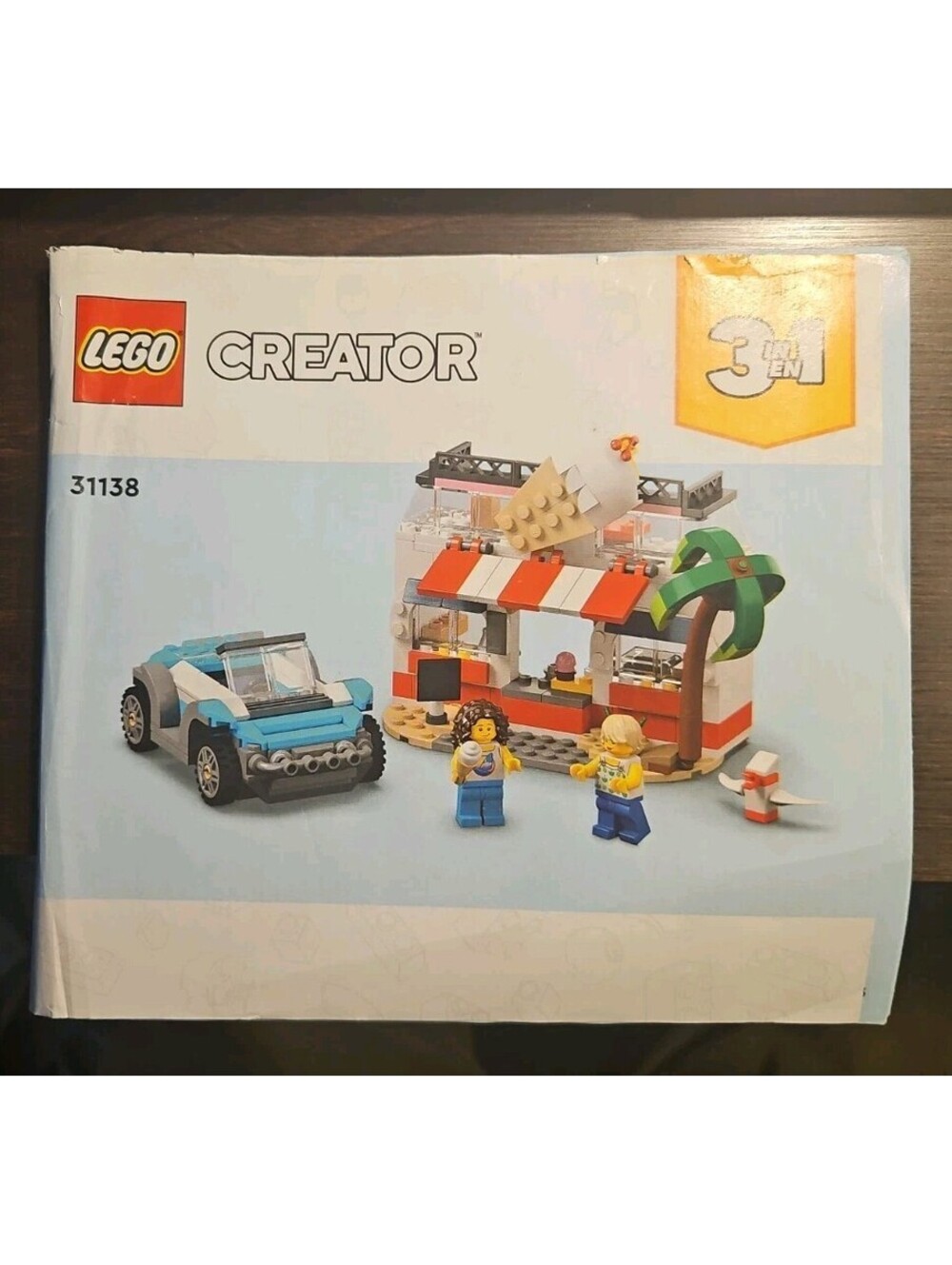 LEGO Creator 31138 Beach Camper Van Instruction Manual ONLY Ice Cream Shop Book